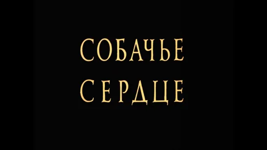 Собачье сердце [1988] реж. Владимир Бортко {фантастика, драма, комедия}