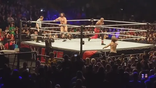 RING BREAKS AT WWE NEWCASTLE LIVE