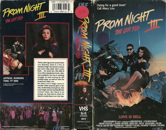 Школьный Бал 3: Последний Поцелуй (Prom Night III: The Last Kiss)_1990_Канада (ужасы)