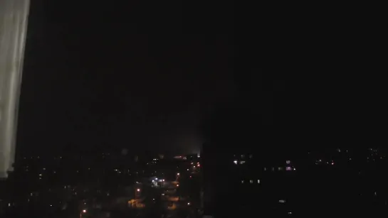 Обстрел Луганска 12.02.15 около 23:00