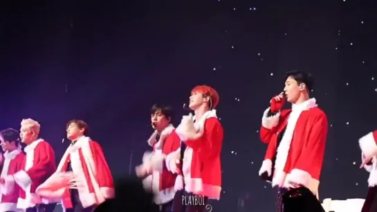 [VK][171219] MONSTA X - All I want for christmas is you (Wonho focus) @ Christmas Party 2017