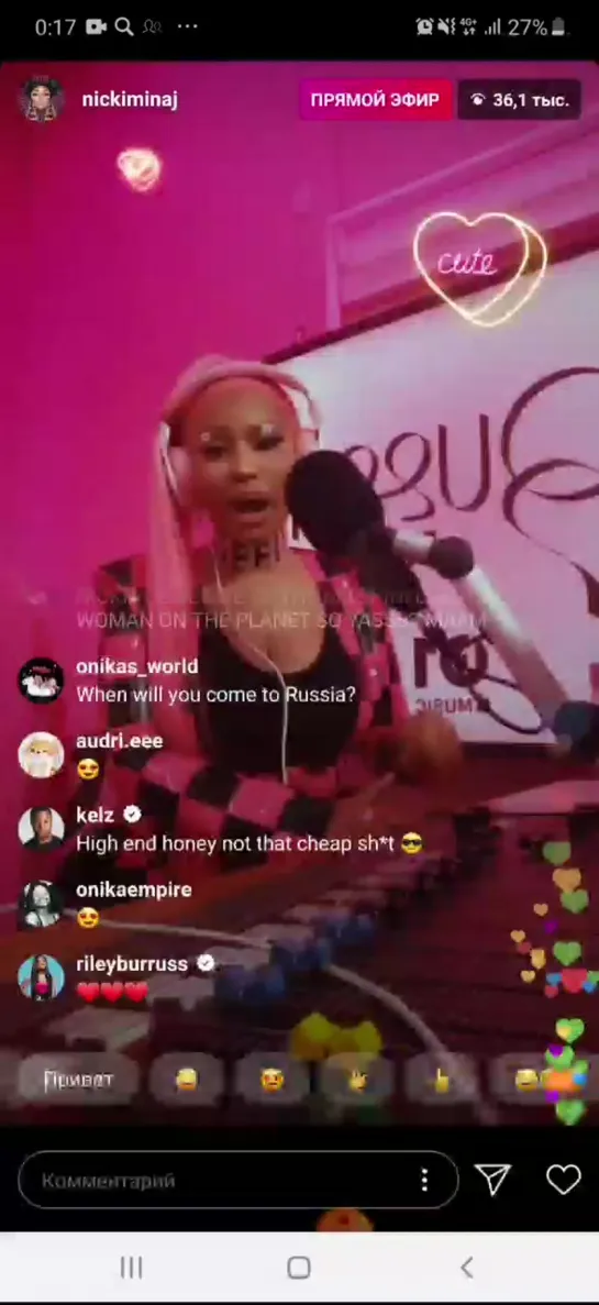 Nicki | Live Instagram