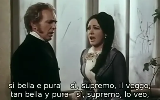 Anna Moffo - Gino Bechi - Franco Bonisoli - Acto 2 de La Traviata de Verdi (subtítulos español e italiano), 1968.