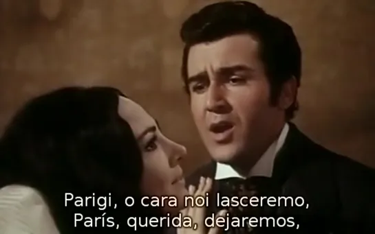 Anna Moffo - Franco Bonisoli - Gino Bechi - Acto 4 de La Traviata de Verdi (subtítulos español e italiano) 1968