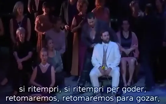 Coro Ópera Estatal de Viena - Escena 4 del Acto 1 de La Traviata de Verdi Viena 2017