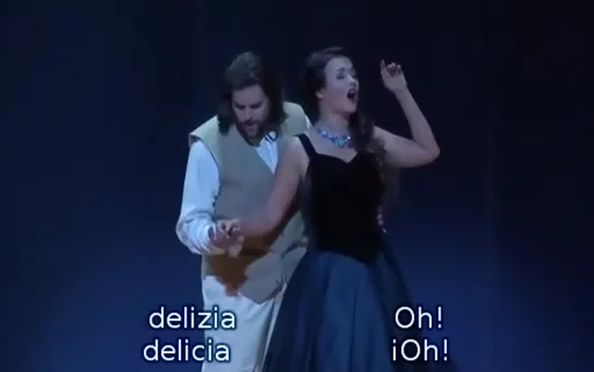 Olga Peretyatko - Jean-François Borras - Escena 3 Acto 1 de La Traviata de Verdi (subtítulos español e italiano). Viena, 2017