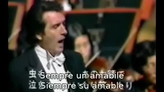 Franco Corelli - La donna è mobile Rigoletto de Verdi (subtítulos español e italiano)