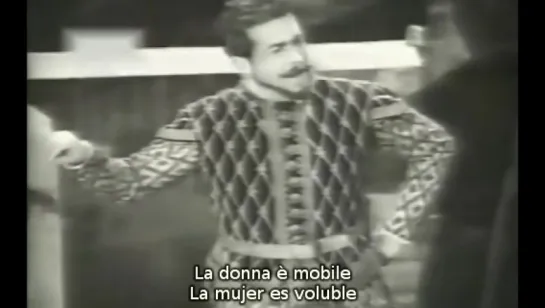 Giuseppe di Stefano - La donna è mobile Rigoletto de Verdi (subtítulos español e italiano)