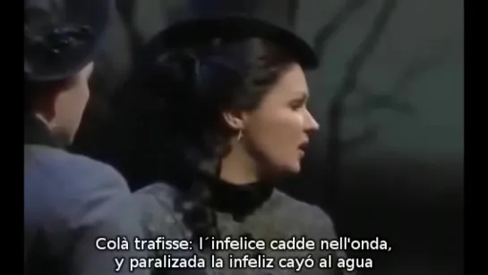 Anna Netrebko Regnava nel silenzio... Quando rapito in estasi de Lucia di Lamemoor (subtítulos español e italiano)