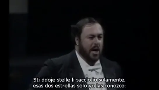 Luciano Pavarotti - A Marechiare de Tosti (subtítulos español y napolitano)