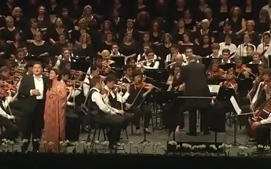 Anna Netrebko - Aleksandrs Antonenko - Già nella notte densa de Otello de Verdi (subtítulos español e italiano)