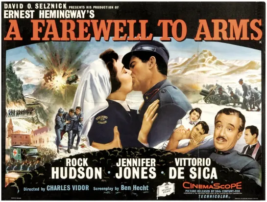 A Farewell to Arms (1957) Rock Hudson, Jennifer Jones, Vittorio De Sica