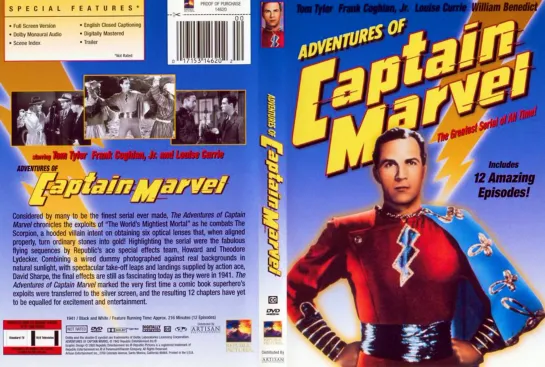 Приключения Капитана Марвела (Шазам)/Adventures of Captain Marvel [S01] Ep01 (1941) DVDRip.VO Перевод: den904