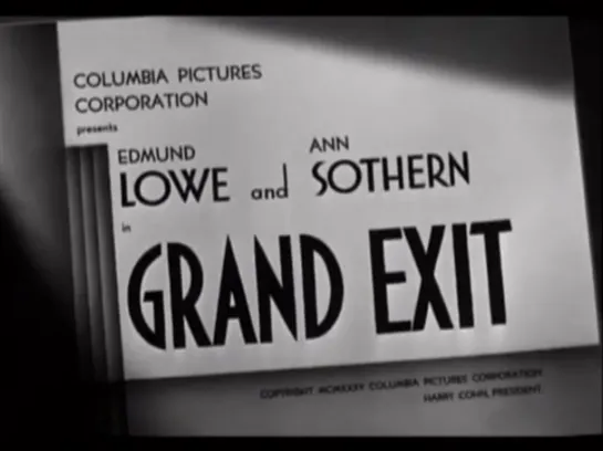 Grand Exit 1935 in english eng