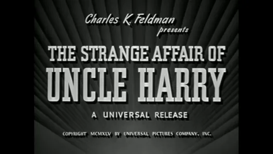 The Strange Affair Of Uncle Harry 1945 in english eng