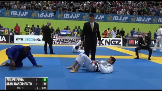 Felipe Pena vs Alan Finfou Absolute 2016 IBJJF Europeans