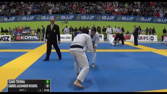 Caio Terra vs Gabriel Rosberg 2016 IBJJF Europeans