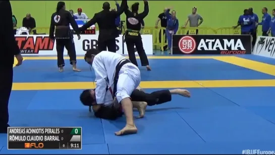 Romulo Barral vs Andreas Perales Absolute 2016 IBJJF Europeans