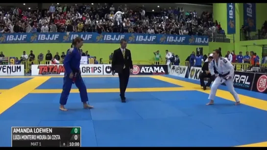 Amanda Loewen vs Luiza Monteiro 2016 IBJJF Europeans