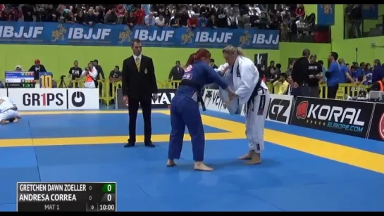 Andresa Correa vs Gretchen Zoeller 2016 IBJJF Europeans