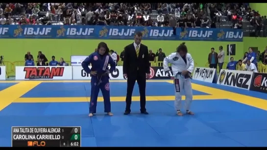 Carolina Carriello vs Talita Alencar 2016 IBJJF Europeans