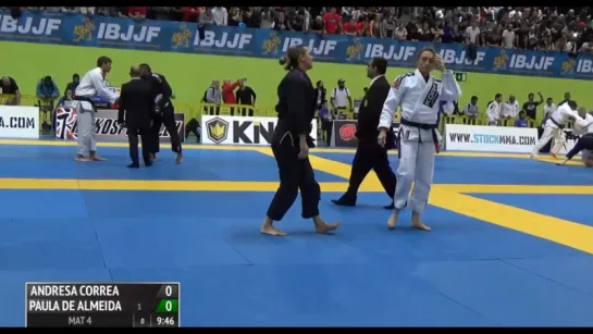 Andresa Correa vs Paula de Almeida Absolute 2016 IBJJF Europeans