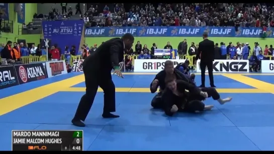 Jamie Hughes vs Mardo Mannimagi 2016 IBJJF Europeans