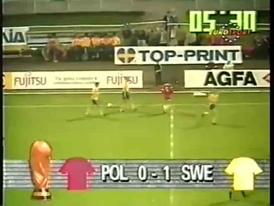 Qualifying for the World Cup 1990- Poland vs Sweden[Mpgun.com]