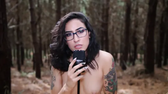 ASMR in the forest Mady's first time