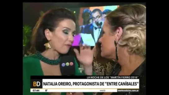 Natalia Oreiro en los premios Martin Fierro 2016