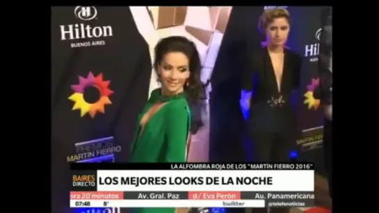 Natalia Oreiro . Alfombra Roja Premios Martin Fierro 2016 . BD (16.05.2016)