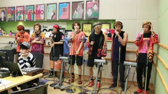 [RAW|VK][10.09.2015] SJ's Kiss the radio Monsta X - Rush (live)