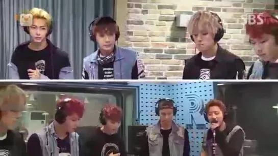 [RAW|VK][14.09.2015] SBS PowerFM Kim Changryul's Old School Monsta X - Rush (Live)