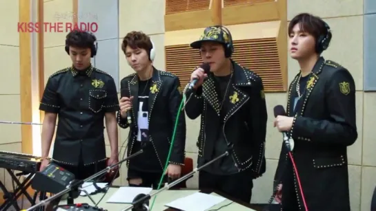 [RAW|VK][29.05.2015] SJ's Kiss the radio Monsta X - Trespass (live)