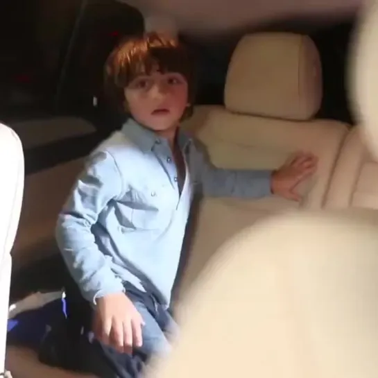 Little AbRam at Aaradhay Bachchan’s Birthday bash