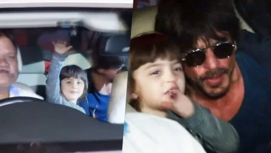 Shahrukh Khan, AbRam, Alia Bhatt SPOTTED At Airport, Returns From Delhi - Dear Zindagi