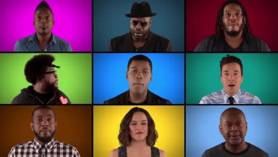 Star Wars- The Force Awakens Cast Sing Star Wars Medley (A Cappella)