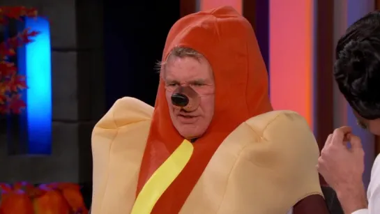 Harrison Ford Talks About Star Wars- The Force Awakens” in a Hotdog Costume