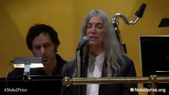 Patti Smith - A Hard Rains A-Gonna Fall.  Nobel Prize Award Ceremony 2016