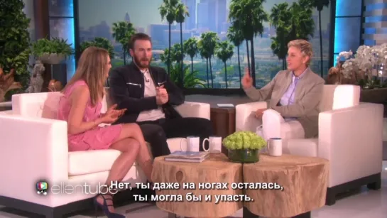 Chris Evans and Elizabeth Olsen's Scary Good Time RUS SUB