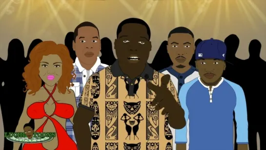 [TNB|PP™] 2Pac vs. The Notorious B.I.G. - Rap Battle By LT Animated Cartoon [2013]