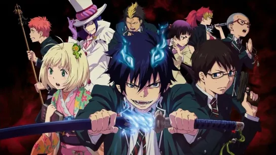 Аниме: Синий Экзорцист - Blue Exorcist - 1,2 Сезон Все Серии + Фильм (Анифильм - Марафон)