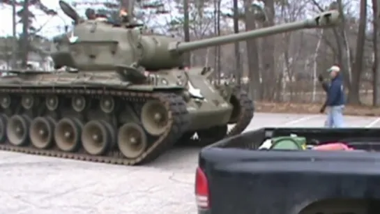 Driving the T-26 Pershing, Wright Museum, Wolfeboro NH