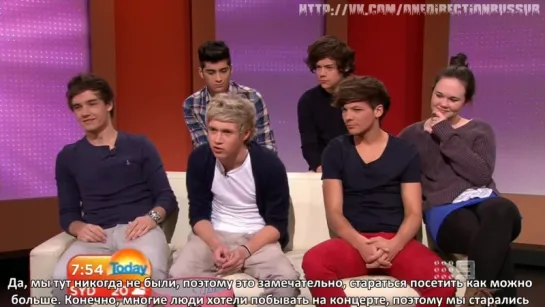 One Direction- Today Show Australia Full Interview [RUS SUB]