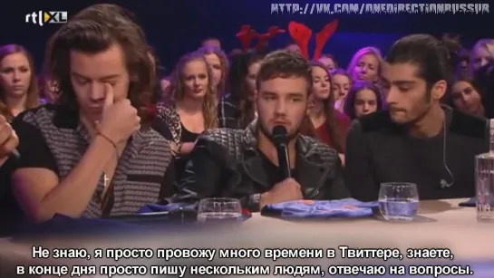 One Direction- We boffen met zulke fans - RTL LATE NIGHT [RUS SUB]