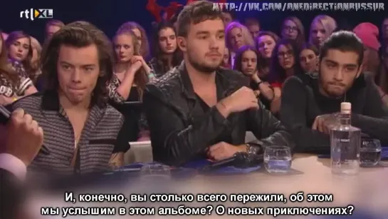 'Fans herkennen zich in muziek One Direction' - RTL LATE NIGHT [RUS SUB]