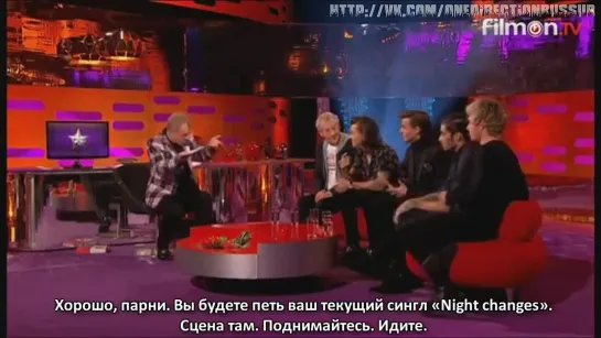 One Direction & Ian Mckellen on The Graham Norton Show - Full Interview 5.12.14 [RUS SUB]