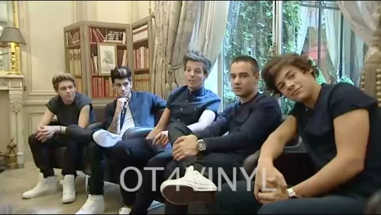 One Direction Unseen Interview in Paris — 2012 [RUS SUB]