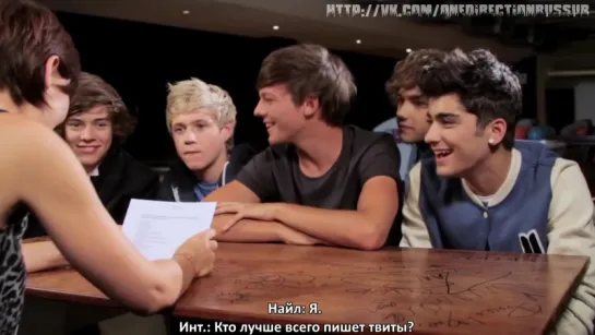 One Direction- The Hot Desk [RUS SUB]