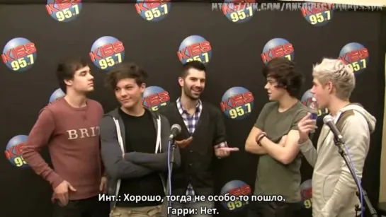 One Direction talks X-Factor, love bites, snogging,  more! [RUS SUB]